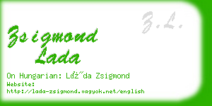 zsigmond lada business card